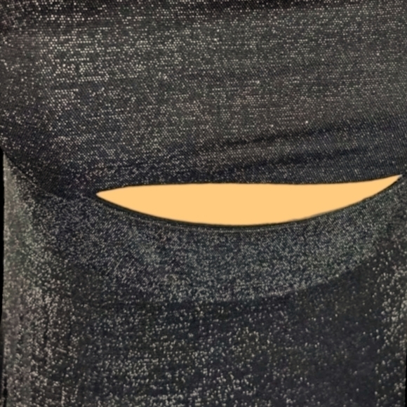 CALVIN Klein Sparkling Black Strapless Cutout Dress Size 12 - Picture 8 of 8